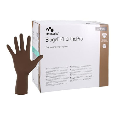 Molnlycke Healthcare -Biogel Skinsense Polyisoprene Surgical Gloves 7.5 Brown, 4 BX/CA 47675