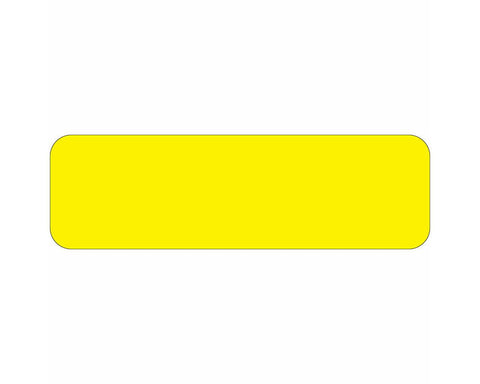 Color Code Label Rectangle 1 5/8" x 7/8" Bright Yellow Paper Permanent - 1000 per Roll | 59700023