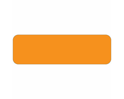 Color Code Label Rectangle 1 5/8" x 7/8" Fl. Orange Paper Permanent - 1000 per Roll | 59700027