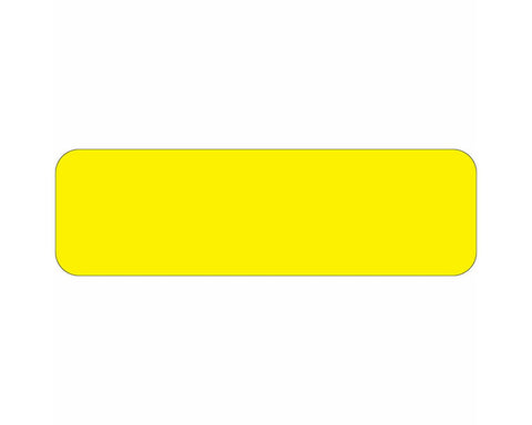 Color Code Label Rectangle 2 1/4" x 7/8" Bright Yellow Paper Permanent - 1000 per Roll | 59700048