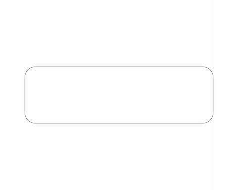 Color Code Label Rectangle 2 1/4" x 7/8" White Paper Permanent - 1000 per Roll | 59700068