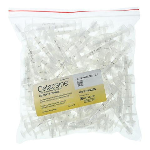 Cetylite Industries Inc Cetacaine Delivery Syringe Liquid 100/Package - 0214