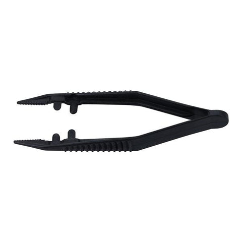 Busse Hospital Disposable Posi-Grip Posi-Grip Thumb Forcep Straight 4" Plastic Sterile 100/BX - 7190