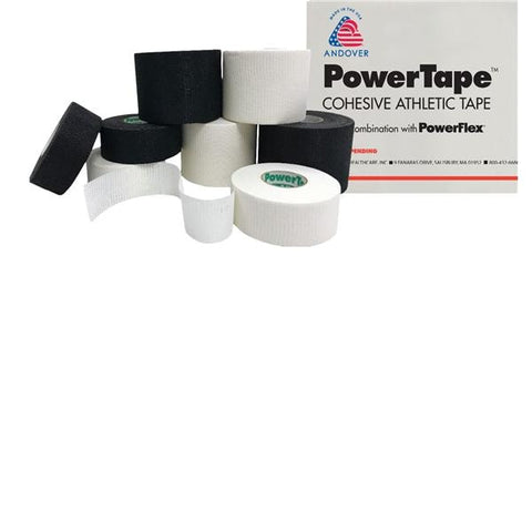 Andover Coated Products -PowerTape Athletic Tape Synthetic Fiber 2"x15yd Black Non-Sterile Latex 24/Case ACP130BK-020-150-024