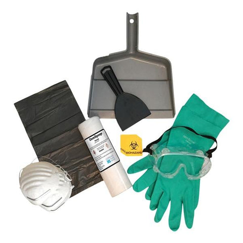 HPTC, Inc -Spill Kit 16oz Non-Sterile For Hazardous Fluids Disposal With ChemSorb/Goggles/Nitrile Gloves/Scooper/Bags/Biohazard Labels Each CHSK