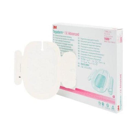 3M Medical Products Tegaderm Advanced Film IV Dressing 4x6-1/8" Sterile Adhesive Transparent LF - 1689