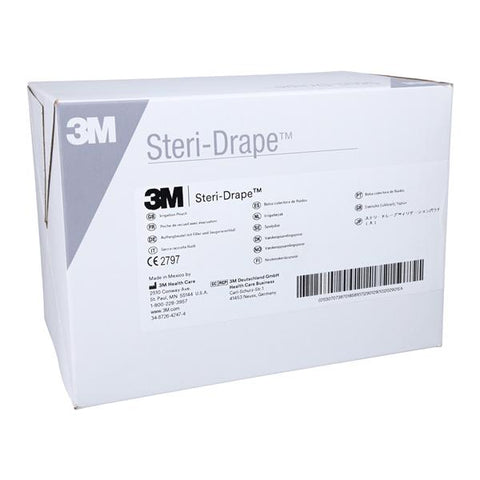 3M Medical Products Steri-Drape 23x19" Sterile Irrigation Pouch Non-Fenestrated, 4 BX/CA - 1016