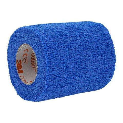3M Medical Products -Coban Wrap Bandage Elastic 3"x5yd Blue Non-Sterile 24/Box 1583B