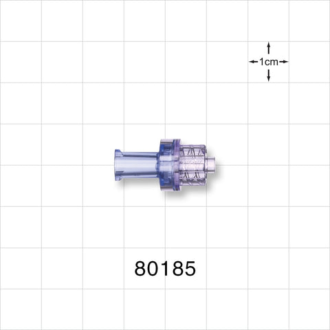 Check Valve, Female Luer Lock Inlet, Male Luer Lock Outlet - 1.5 - 5.6 psi CP - 80185
