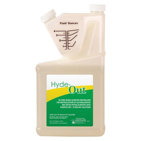 Cetylite Industries Inc -Hyde-Out Aldehyde Neutralizer 32oz Glycine Disposable Each, 12 EA/CA 0128