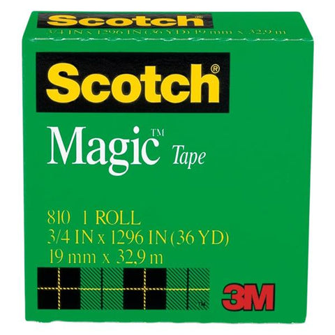 3M Business Products Scotch Magic 810 Tape 3/4 in x 1296 in 1/Package - 173047