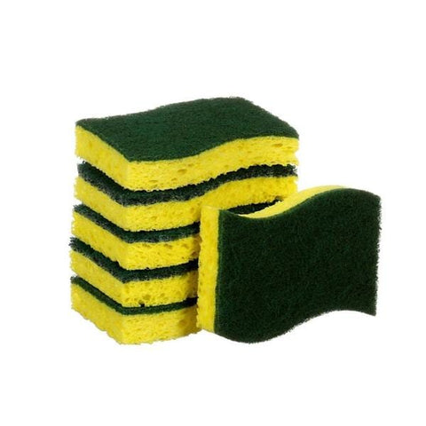 3M Business Products Scotch-Brite Heavy-Duty Scrub Sponges Green 6/Package - 547353