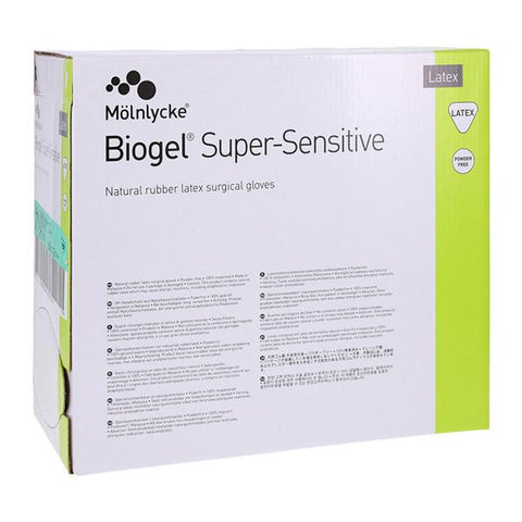 Molnlycke Healthcare -Biogel Super-Sensitive Surgical Gloves 7.5 Straw 82575