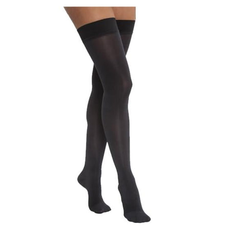 BSN Medical, Inc Opaque Compression Stocking Thigh High Large Classic Black - 115146