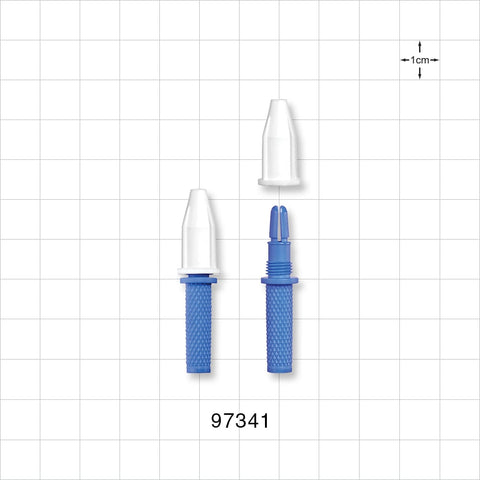 2-Part Torquer, Blue - Fits 1.1 FR - 1.6 FR Guide Wires (0.014 inch - 0.021 inch, 0.36 mm - 0.53 mm) - 97341