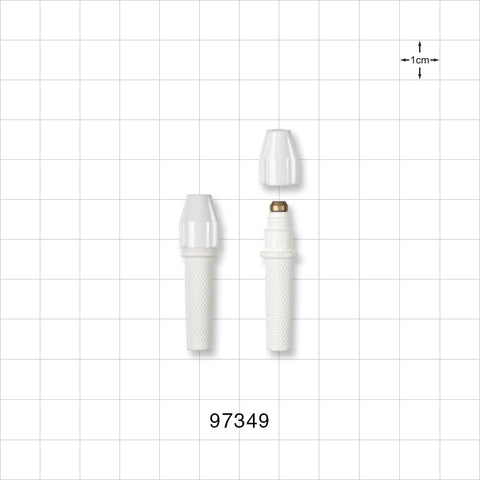 3-Part Torquer, White - Fits 0.68 FR - 1.37 FR Guide Wires (0.009 inch - 0.018 inch, 0.22 mm - 0.45 mm) - 97349