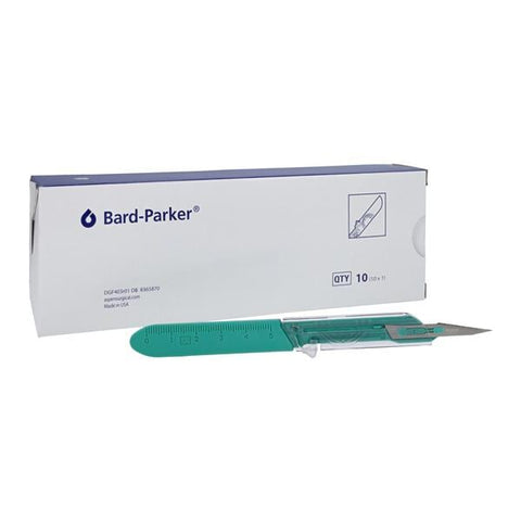 Bard Parker Bard-Parker Disposable Safety Surgical Scalpel #11 Stainless Steel Blade Sterile - 372611
