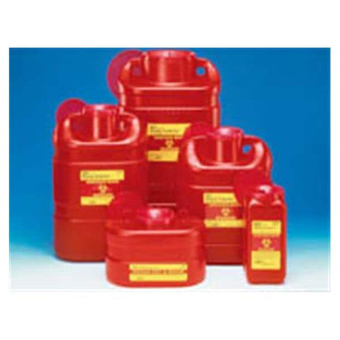 Becton-Dickinson -Sharps Container 1.5qt Red/Clear 3-9/10x4-9/10x9-4/10" Vertical Entry Lid/Needle Port Plastic Non-Sterile Each, 36 EA/CA 305487