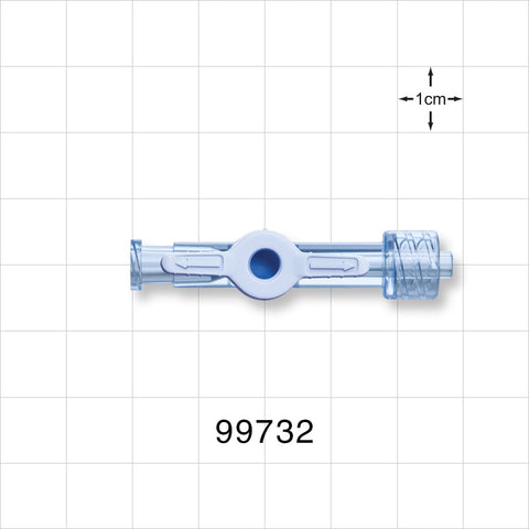 1-Way Stopcock, Female Luer Lock, Male Luer Lock - 500 psi - 99732