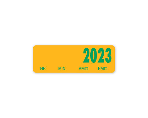 2023 Spee-D-Date™ Label Year Only, Yellow, 500 per Roll | B-SDD23