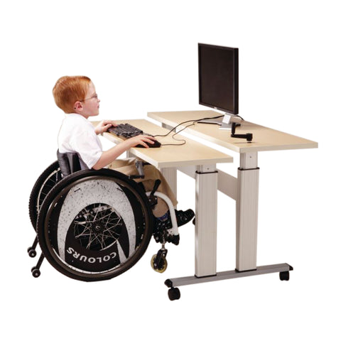 Bi-level Computer Workstation with ADA Signage (Packaging - Each)