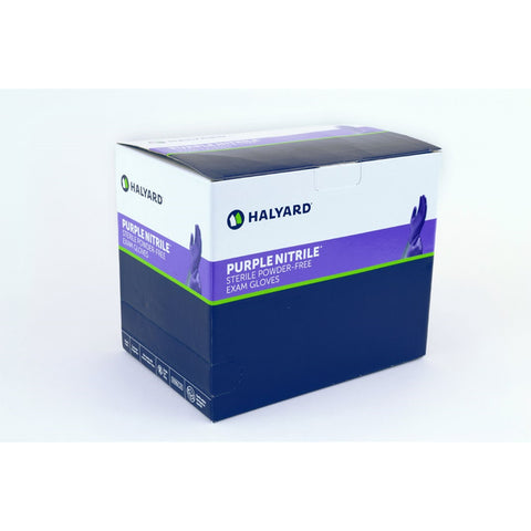 Halyard Purple Nitrile Sterile Powder-free Exam Gloves
