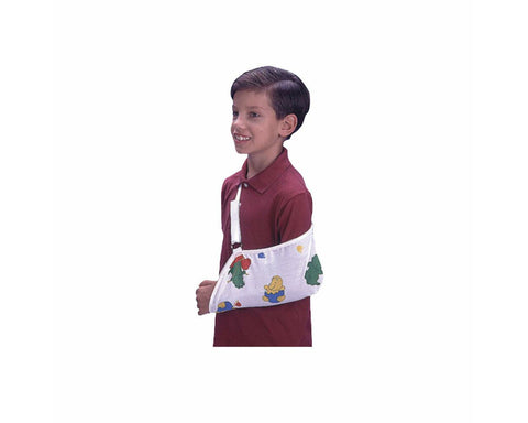 Arm Sling Cartoon Design, Velcro Closure White Cotton Small - 1 Each | ORT-ASP00000S