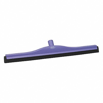24 W Straight Double Foam Rubber Floor Squeegee Without Handle Purple