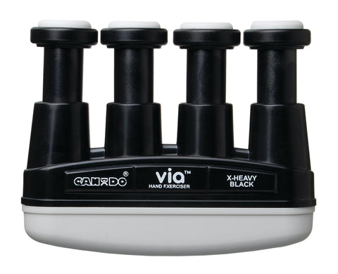CanDo Via hand exerciser - Black, x-heavy - Finger (7.0 lb) / Hand (31.0 lb)