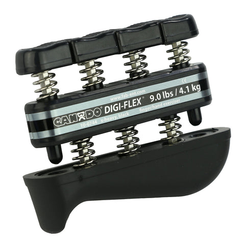 CanDo Digi-Flex hand exerciser - Black, x-heavy - Finger (9.0 lb) / hand (31.0 lb)