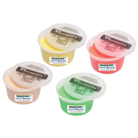 CanDo Scented Theraputty Exercise Material - 1 lb - 4-piece set (tan-green)