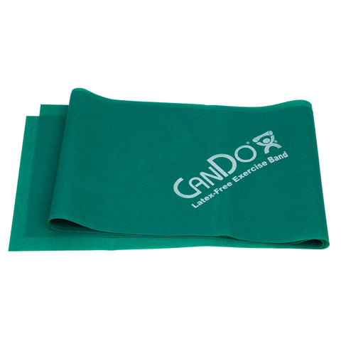 CanDo Latex Free Exercise Band - 4' length - Green - medium