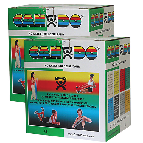 CanDo Latex Free Exercise Band - 100 yard (2 x 50 yard rolls) - Green-medium