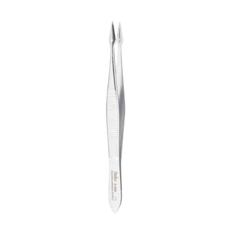 Miltex Forcep Splinter Carmalt 4-1/4" Serrated Straight Stainless Steel Each - Integra Miltex - 6-308