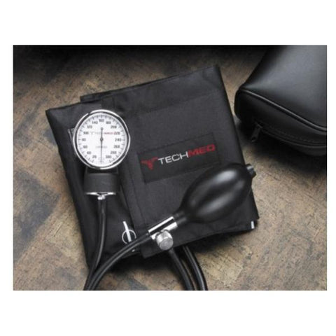 Dukal Corporation Sphygmomanometer Aneroid Tech-Med Deluxe 4.7x8.9" Adult Arm 300mmHg Saddle Each - 03-202