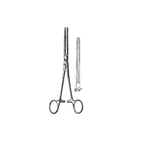 Miltex Forcep Hemostatic Rochester-Carmalt 6-1/4" Straight Stainless Steel Each - Integra Miltex - 7-170