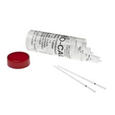 Kimble Chase Life Science Microhematocrit Capillary Tube Heparin Soda-Lime Glass Snap Cap 100/Bt, 12 BT/CA - 40C505