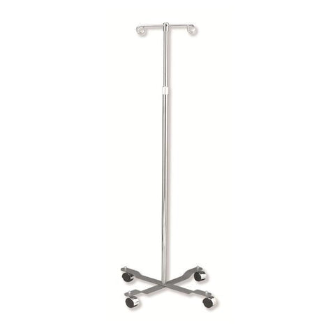 Dukal Corporation Stand IV Pole Dukal 2 hook 23" Base 47-84" Height Adjustment Each - 4353