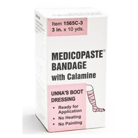 Graham Bandage Unna Boot Medicopaste Calamine Zinc 3"x10yd Each, 12 Each/CA - Field/Everest &Jennings - 47-1565C