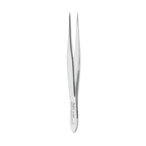 Miltex Forcep Plain Splinter 3-1/2" Serrated Straight Stainless Steel Each - Integra Miltex - 6-300