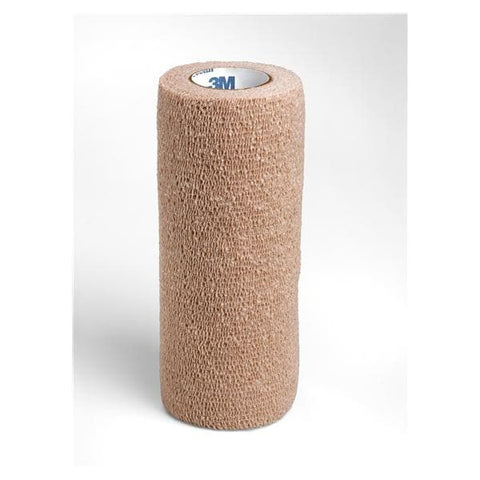 3M Medical Products Bandage Coban Wrap Elastic 6"x5yd Latex Sterile Tan 12/Ca - 1586S