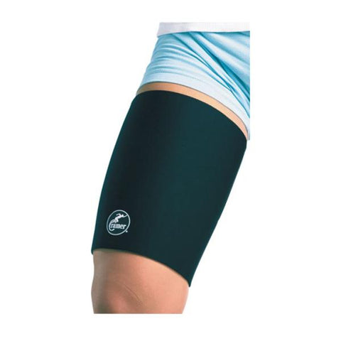 Cramer Products Support Compression Thigh Black/Gray Size Large Reversible Each - 279604