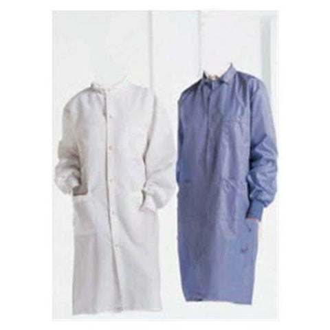 Encompass Group Lab Coat Fluid Resistant Poly/Crbn SafeCare Unsx Blu Lg Each - 46942-117