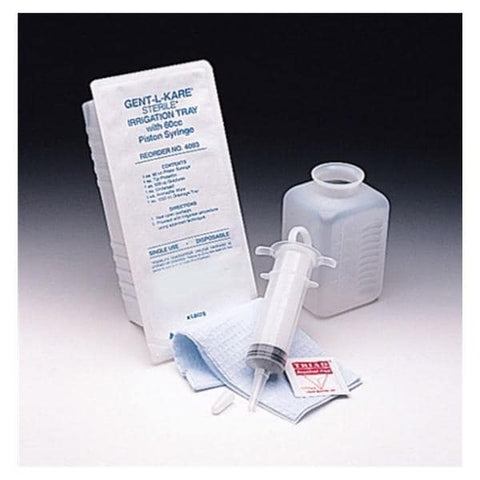 Medegen Medical Products, LLC Irrigation Tray Set Gent-L-Kare Polypropylene 60cc 20/Ca - 4093