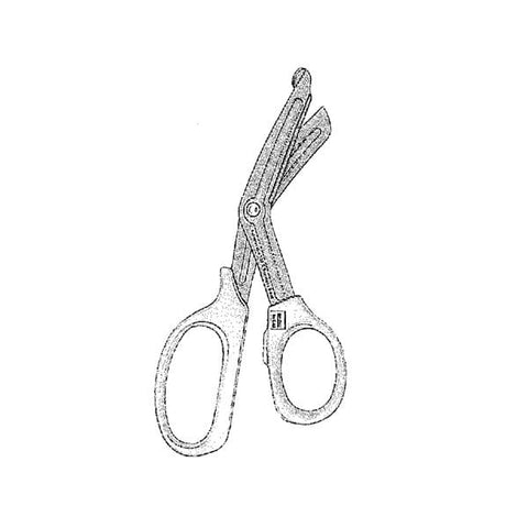 Miltex Scissors Bandage & Utility 8-1/2" Serrated Angled SS/Flrd Ct Each - Integra Miltex - 5-800