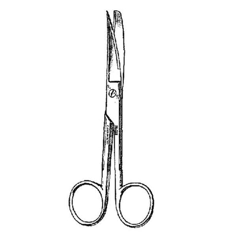 Miltex Scissors Operating 5-1/2" Sharp/Blunt Curved Standard Tungsten Carbide Each - Integra Miltex - 5-46TC