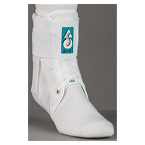 Medical Specialties Brace Stabilizer ASO Ank Ballistic Nylon BLat White Sz Large 13-14" Universal Each - 223185