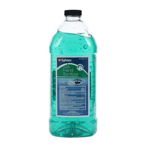 Safetec Of America Inc Sanitizer Hand Gel 67% Ethyl Alcohol 64 oz Fresh Scent Each, 8 Each/CA - 17357