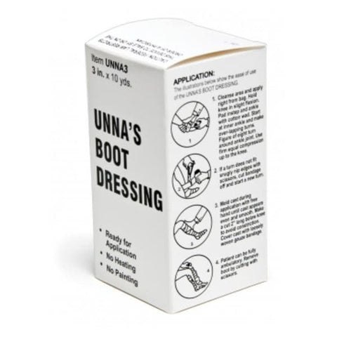 Graham Bandage Unna Boot Premier Cotton Zinc-Oxide 3"x10yd Each, 12 Each/CA - Field/Everest &Jennings - UNNA3