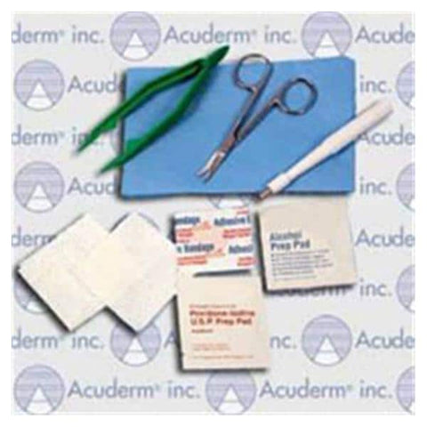 Acuderm, Inc Kit Biopsy Skin Acu-Punch 4mm With Gauze/Scissors/Forceps Sterile 20/Bx - PK420